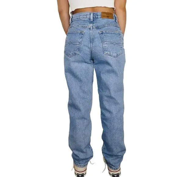 Faded Glory 1990s Vintage Mom Jeans Straight Leg Jeans High Rise Back Yoke 29